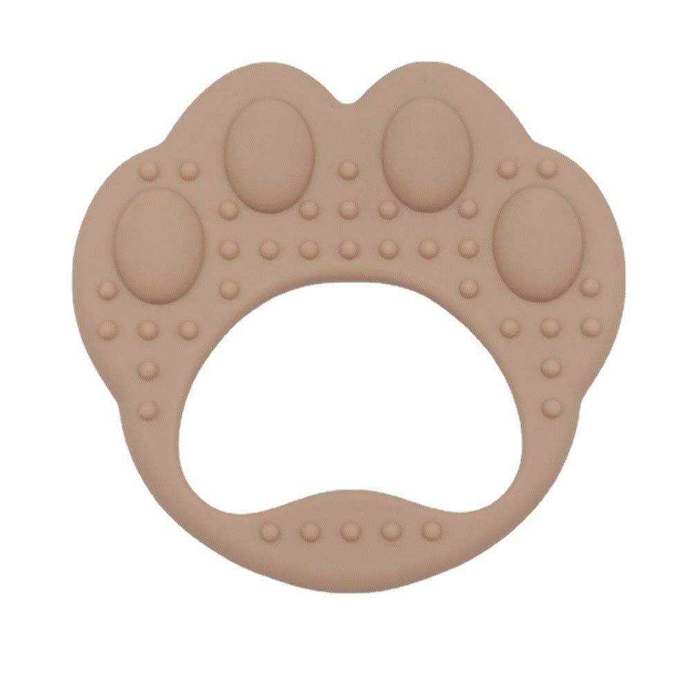 Wholesale Baby Food Grade Boilable Bear Paw Silicone Teether